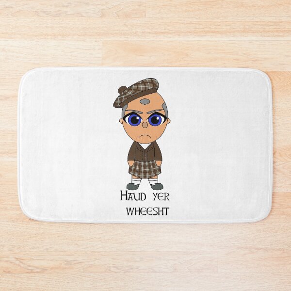 Item preview, Haud yer wheesht Scottish Doric phrase with cute Scot designed and sold by KyttsyKrafts.