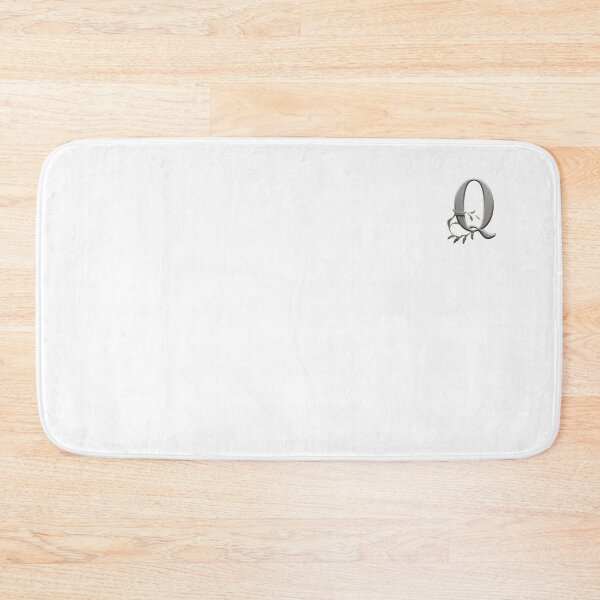 Item preview, Luxury Floral Monogram Q: Elegant Grey and Silver Typography designed and sold by Fil4.