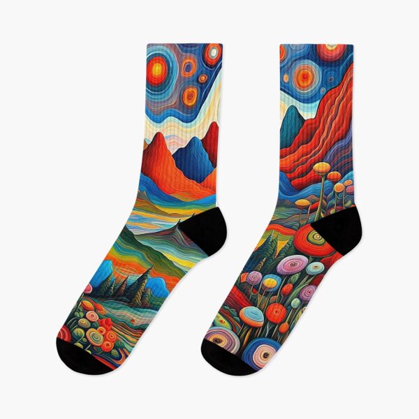 Item preview, Psychedelic Mountain Landscape 5 designed and sold by George Hutton Hunter.