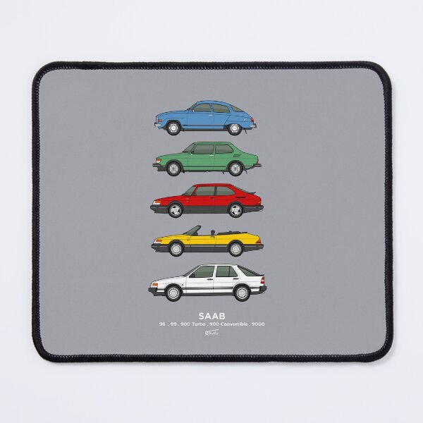Item preview, Saab Classic Car Outline Illustration designed and sold by RJWautographics.