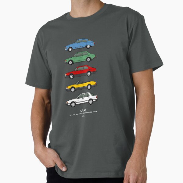 Item preview, Saab Classic Car Outline Illustration designed and sold by RJWautographics.