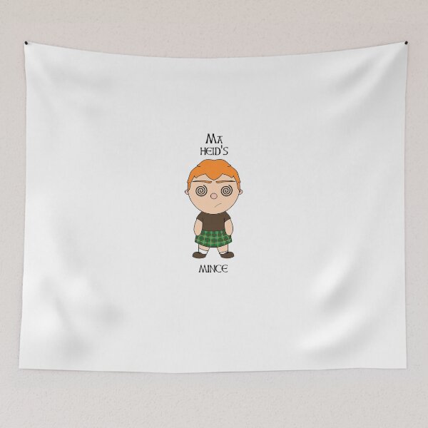 Item preview, Ma heid's mince Scottish Doric phrase with cute Scot designed and sold by KyttsyKrafts.