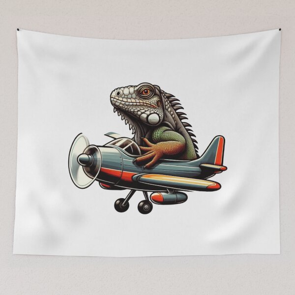 Item preview, Airplane Captain Iguana designed and sold by Aqmean.