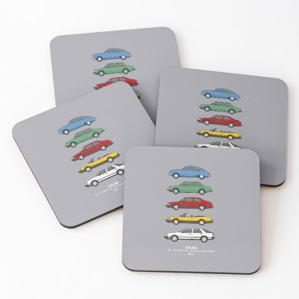 Item preview, Saab Classic Car Outline Illustration designed and sold by RJWautographics.