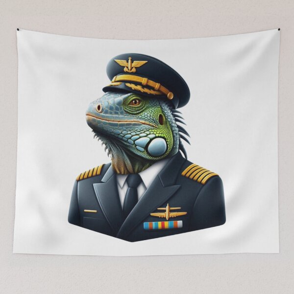 Item preview, Airplane Captain Iguana designed and sold by Aqmean.