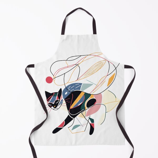 Item preview, Graphic of a playful cat chasing a ball of yarn. designed and sold by FreedomArtShop.