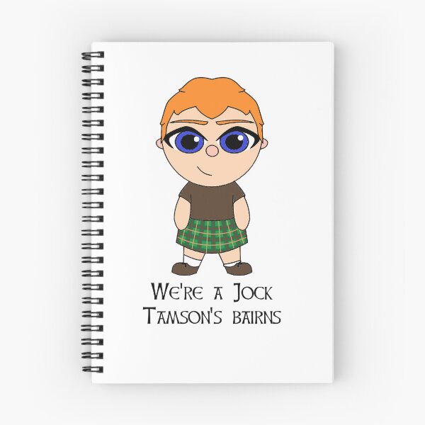 Item preview, We're a jock tamsons bairns Scottish Doric phrase with cute Scot designed and sold by KyttsyKrafts.