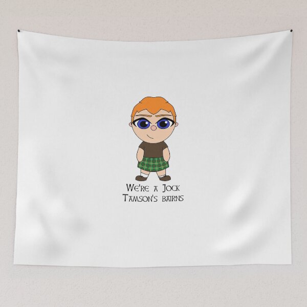 Item preview, We're a jock tamsons bairns Scottish Doric phrase with cute Scot designed and sold by KyttsyKrafts.