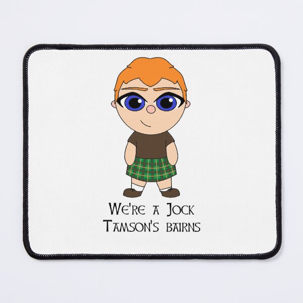 Item preview, We're a jock tamsons bairns Scottish Doric phrase with cute Scot designed and sold by KyttsyKrafts.