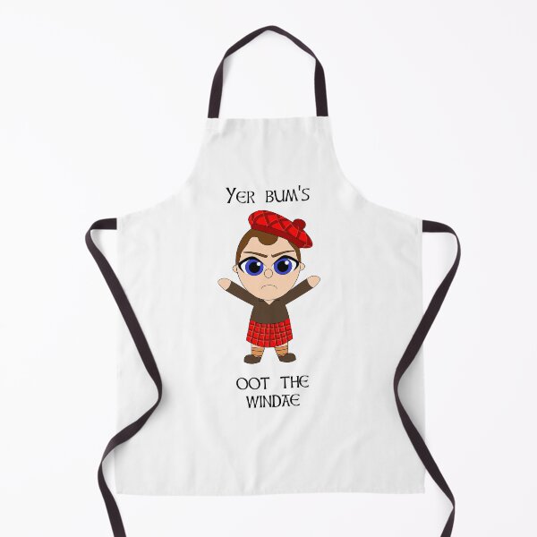 Item preview, Yer bum's oot the windae Scottish Doric phrase with cute Scot designed and sold by KyttsyKrafts.