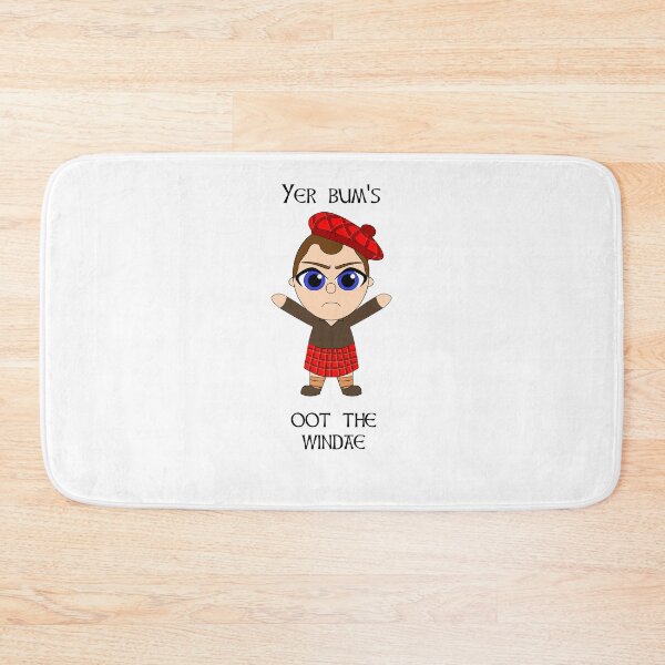 Item preview, Yer bum's oot the windae Scottish Doric phrase with cute Scot designed and sold by KyttsyKrafts.