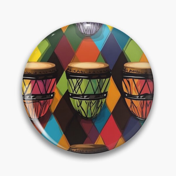 Item preview, Vibrant African Bongo Patterned Decor designed and sold by MugsNstuff Live Love Create!.