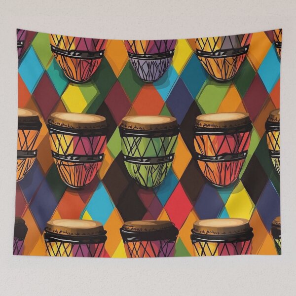 Item preview, Vibrant African Bongo Patterned Decor designed and sold by MugsNstuff Live Love Create!.