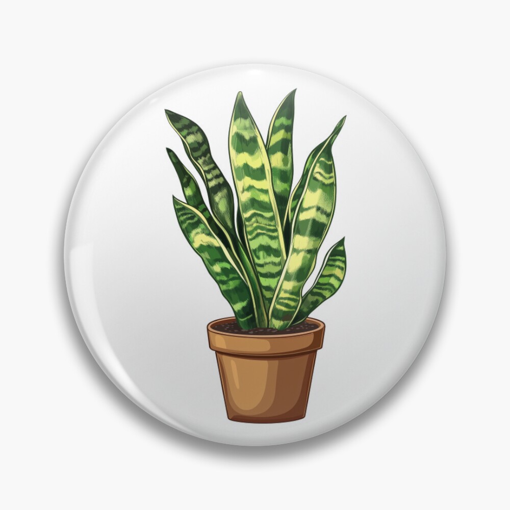 Sansevieria Laurentii in Pot Sticker Pin