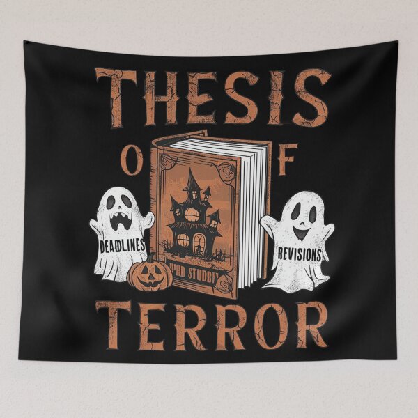Item preview, Thesis of terror, funny PhD and Halloween designed and sold by NoetherSym.
