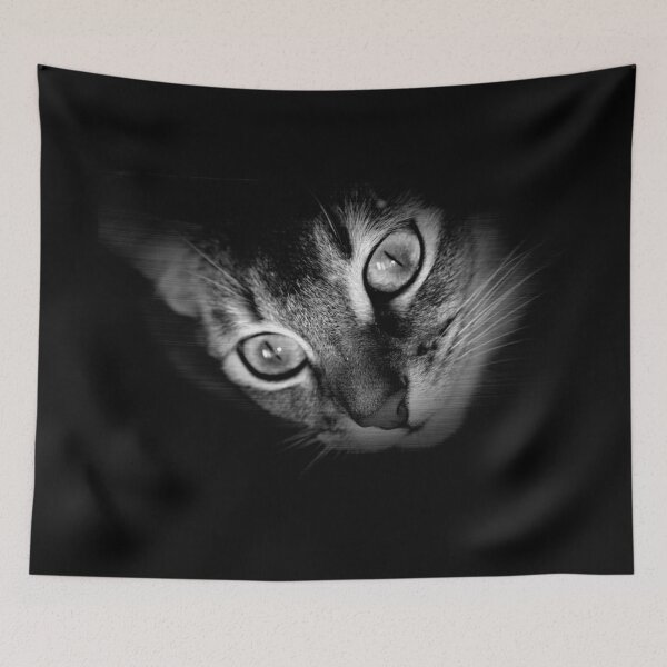 Item preview, Portrait of a cat in black and white designed and sold by Kacharava.