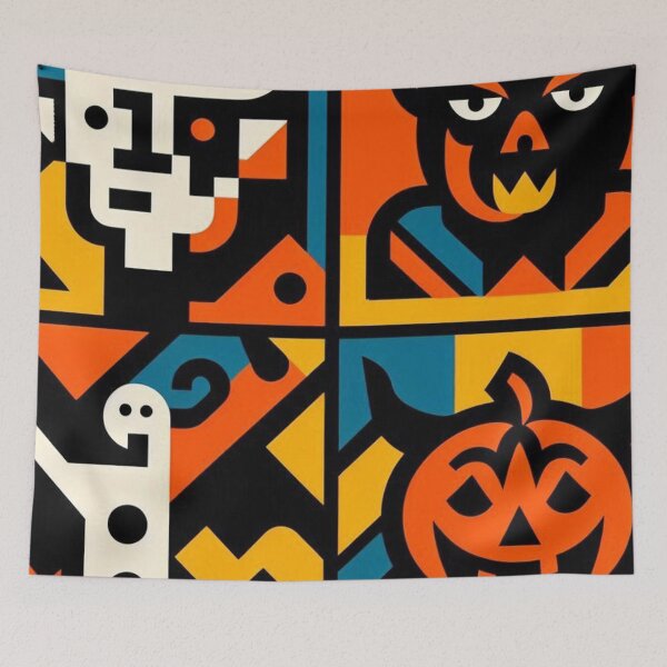Item preview, Scary Halloween - Retro Minimalist Art - 009 designed and sold by sagaofsilence.