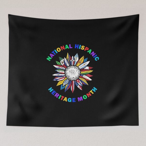 Item preview, Sunflower national hispanic heritahe month colorful Tee designed and sold by Hema Thilakaratne.