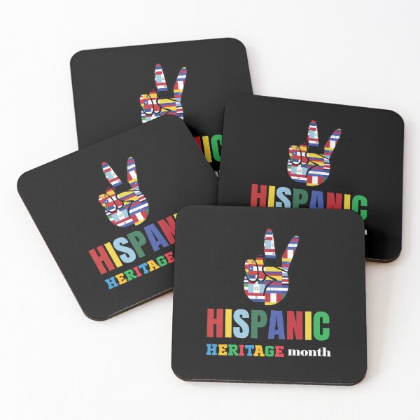 Item preview, hispanic heritage flags on a palm colorful colorful Tee designed and sold by Hema Thilakaratne.