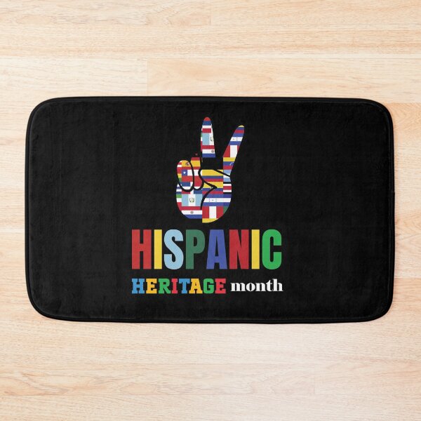 Item preview, hispanic heritage flags on a palm colorful colorful Tee designed and sold by Hema Thilakaratne.