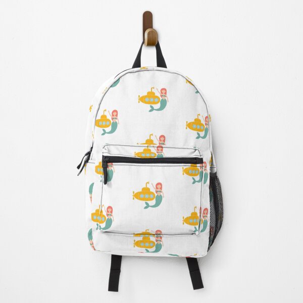 Item preview, Submarine and a mermaid waving hand designed and sold by rasagamastore.