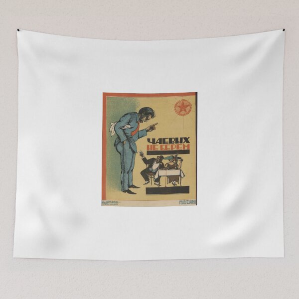 Item preview, Chiding The Wealthy Soviet Poster designed and sold by BeatPoet.