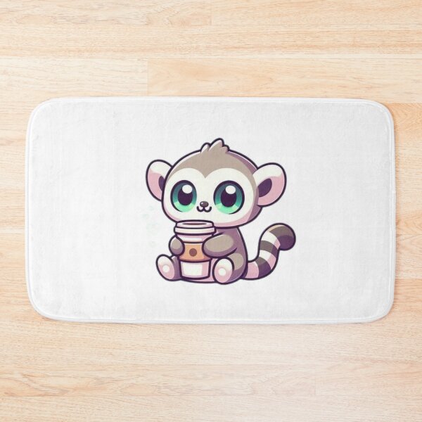 Item preview, lemur with coffee designed and sold by Eternalski.