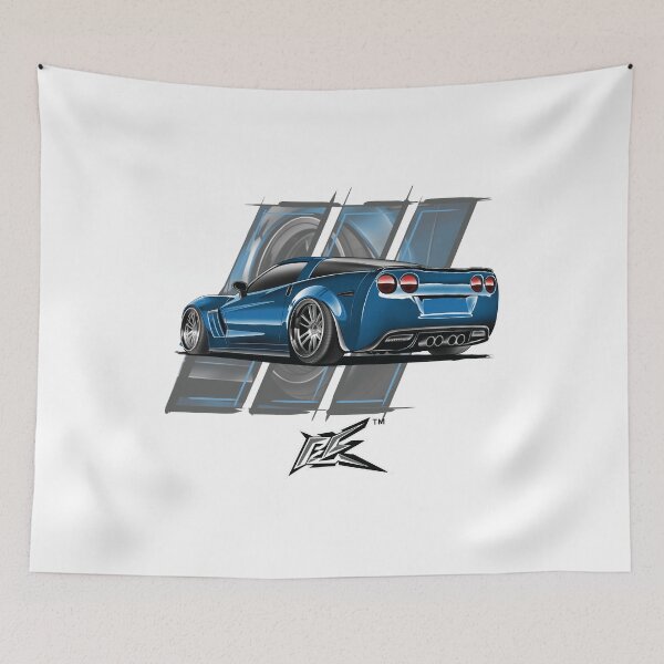 Item preview, corvette c6 rear blue  designed and sold by NaquashM.