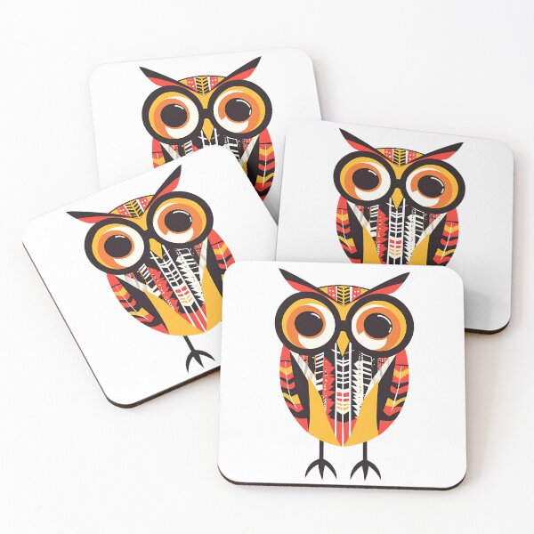 Item preview, Owl with large, round glasses designed and sold by FreedomArtShop.