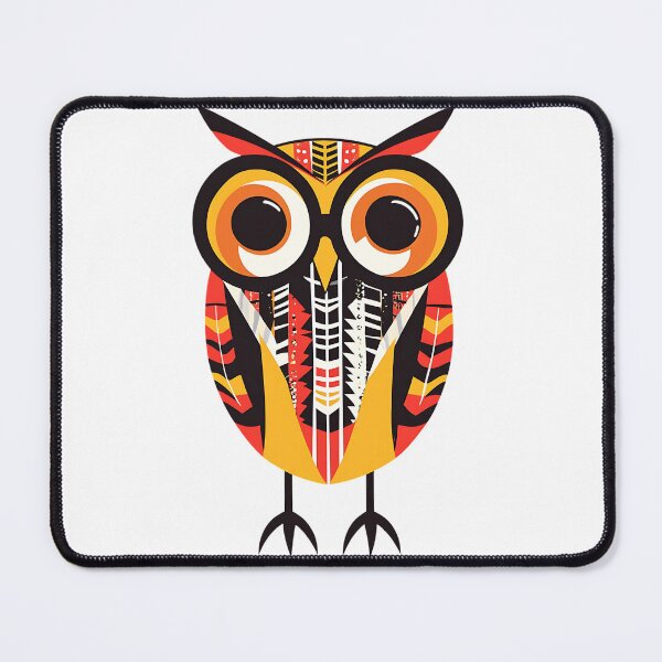Item preview, Owl with large, round glasses designed and sold by FreedomArtShop.