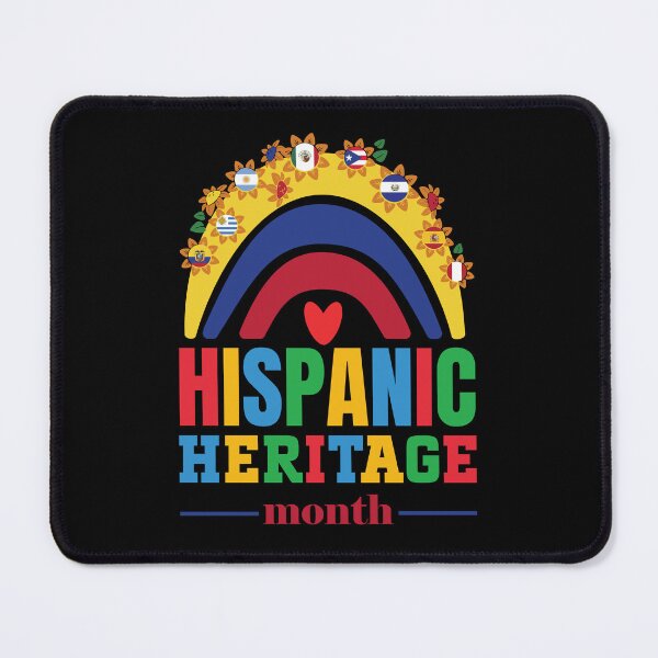 Item preview, Hispanic heritage month flags colorful rainbow colorful Tee designed and sold by Hema Thilakaratne.
