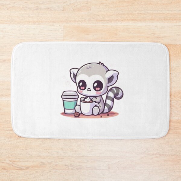 Item preview, lemur with coffee designed and sold by Eternalski.