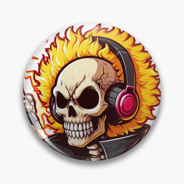 Item preview, Fire Mood Skull  designed and sold by Snap Stick.