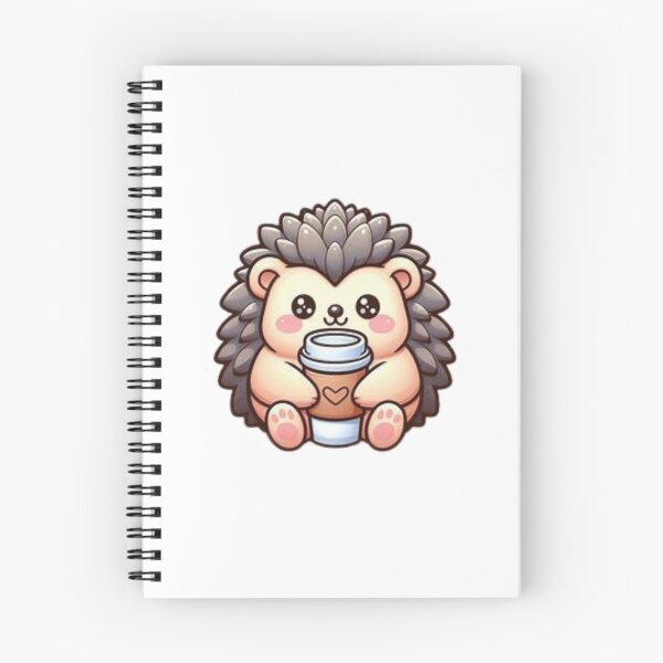 Item preview, hedgehog with coffee designed and sold by Eternalski.