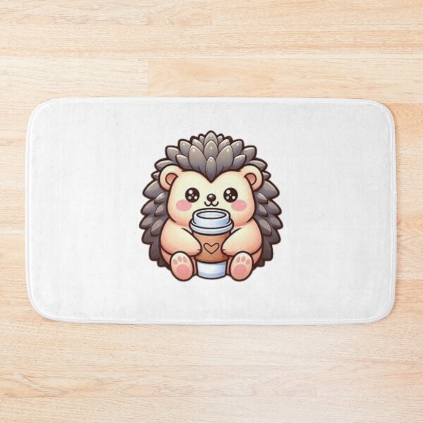 Item preview, hedgehog with coffee designed and sold by Eternalski.