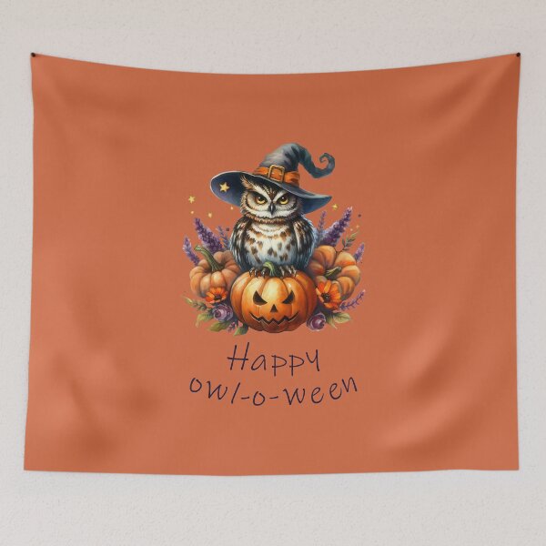 Item preview, Happy Owl-O-Ween. Halloween designed and sold by Tatty-shop.