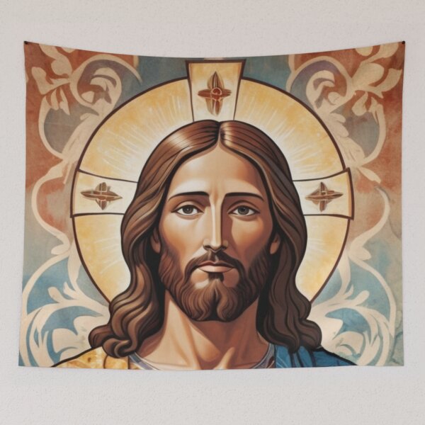 Item preview, Jesus in a batik robe 5 designed and sold by Warih.