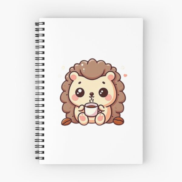 Item preview, hedgehog with coffee designed and sold by Eternalski.