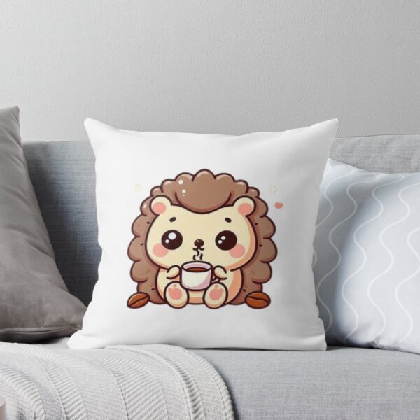 Item preview, hedgehog with coffee designed and sold by Eternalski.