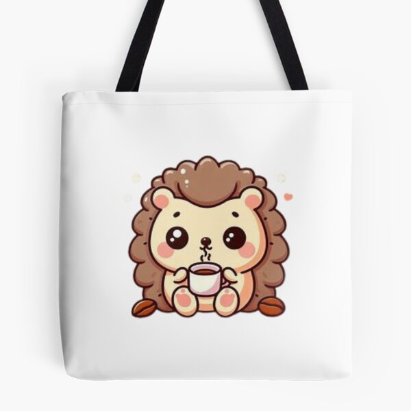 Item preview, hedgehog with coffee designed and sold by Eternalski.