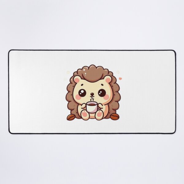 Item preview, hedgehog with coffee designed and sold by Eternalski.