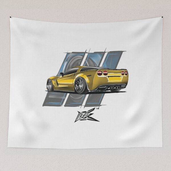 Item preview, corvette c6 rear yellow  designed and sold by NaquashM.