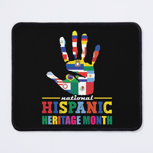 Item preview, National hispanic heritage month hispanic flags on a palm colorful Tee designed and sold by Hema Thilakaratne.