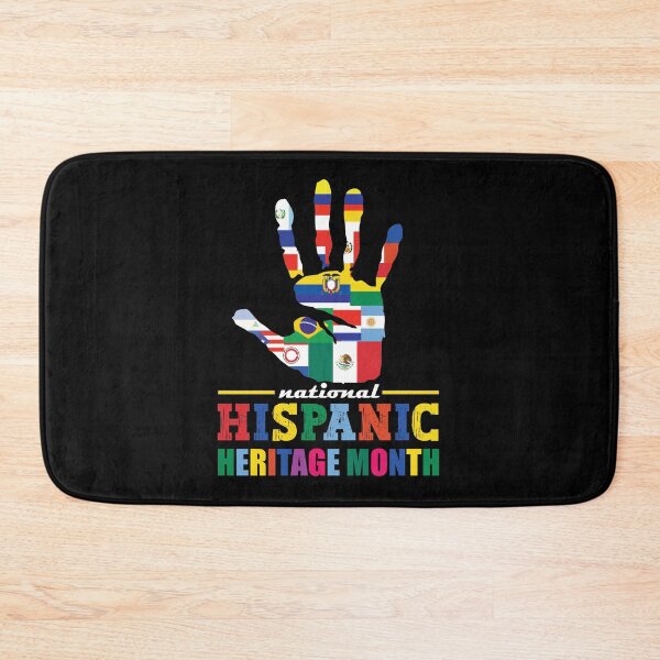 Item preview, National hispanic heritage month hispanic flags on a palm colorful Tee designed and sold by Hema Thilakaratne.