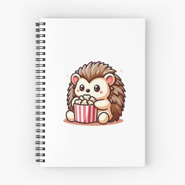Item preview, hedgehog eating popcorn designed and sold by Eternalski.