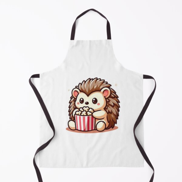 Item preview, hedgehog eating popcorn designed and sold by Eternalski.