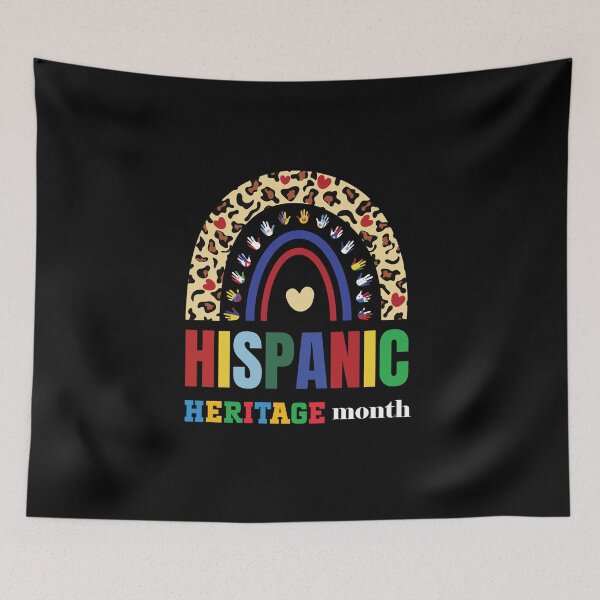 Item preview, Peace love hispanic heritage colorful rainbow colorful Tee designed and sold by Hema Thilakaratne.