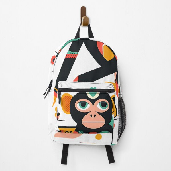 Item preview, Monkey with abstract shapes and filled lines. designed and sold by FreedomArtShop.