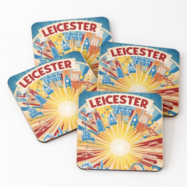 Item preview, Leicester United Kingdom Vintage Travel Tourism  designed and sold by TravelersGems.