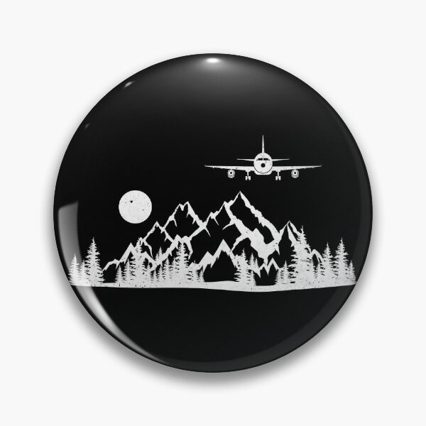 Item preview, Airplane Flying Over Mountains Aviator Pilot Plane Aviation designed and sold by Dapper-Art.